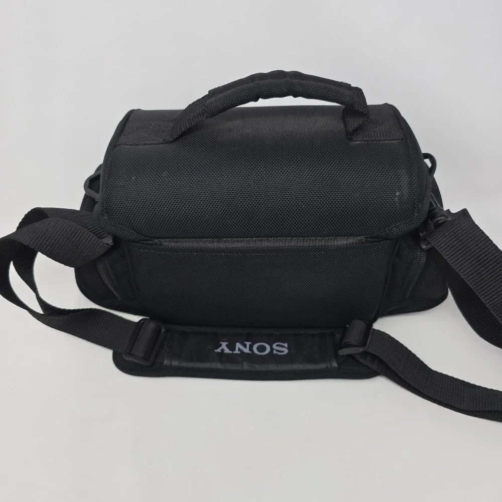 Sony LCS-VA30 Handycam Camcorder‎ Bag Camera Black Padded Case Shoulder Strap